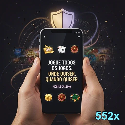 Ilustração de Explore o aplicativo cassino 552x para Android e iOS