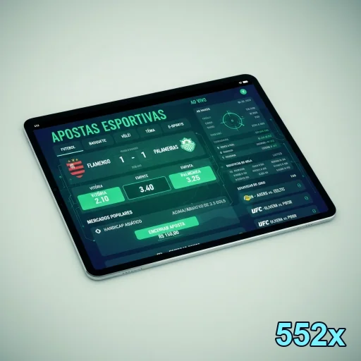 Ilustração de Explore Apostas Esportivas no 552x com Odds Altas