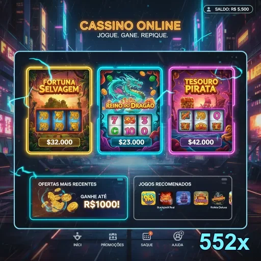 Ilustração de Explorar Slots Rápidos com 552x e Suporte Especializado