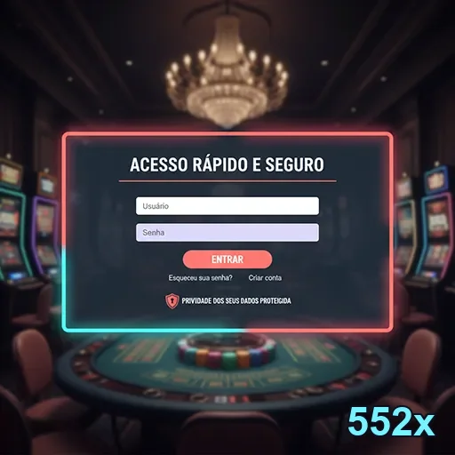 Ilustração de Acesse o 552x: login ágil para uma experiência VIP